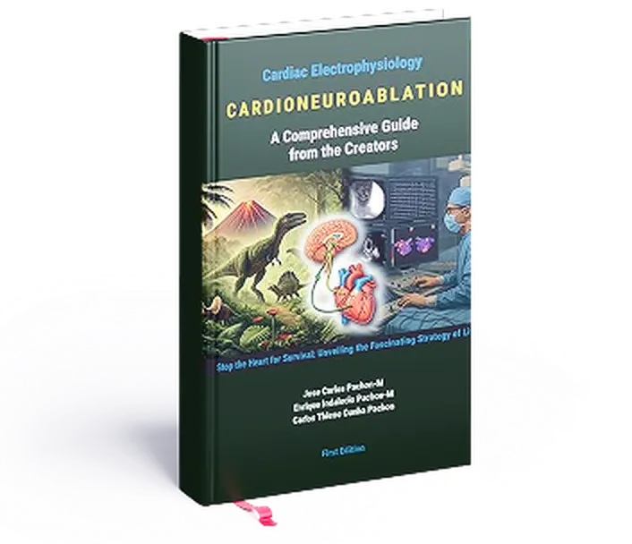 Book cover: Cardioneuroablation — A Comprehensive Guide from the Creators, by the Pachón group.